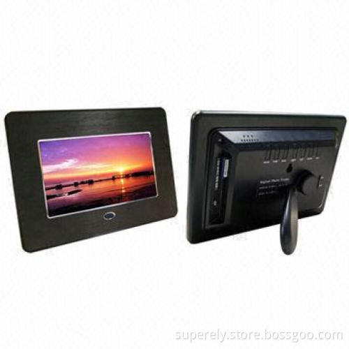 7-inch Digital Photo Frame, Photo Browse, Video, Music Playback, SD Card, TV Out and Remote Control